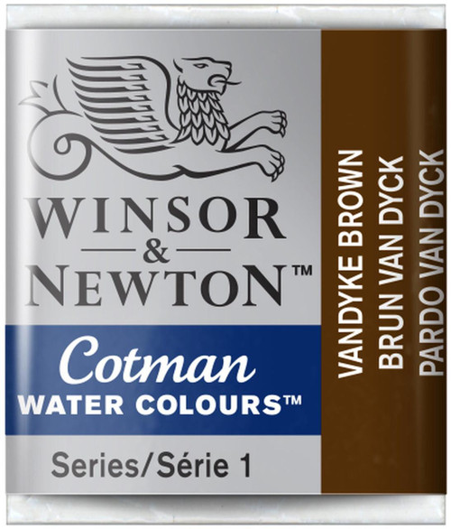  Winsor & Newton Cotman Watercolour Half Pan Vandyke Brown 