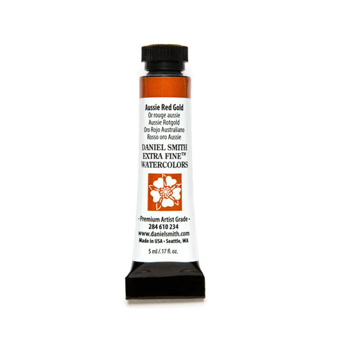  Daniel Smith Watercolour Tube 5ml Aussie Red Gold 