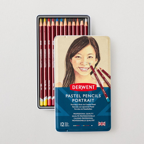  Derwent Pastel Pencil Portrait Colours Set of 12 