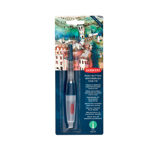  Derwent Push Button Waterbrush Fine Tip 