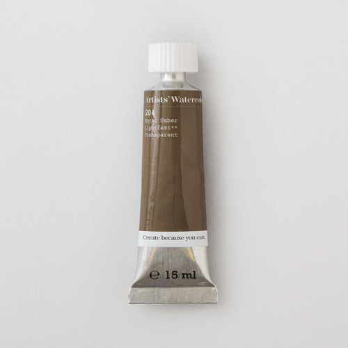  SAA Artists' Watercolour Paint 15ml Burnt Umber 