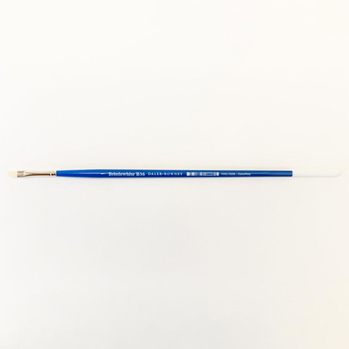  Daler Rowney Bristlewhite Hog Brush Short Flat B36 Size 1 