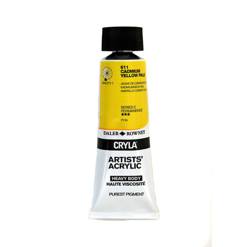  Daler Rowney Cryla Acrylic 75ml Cadmium Yellow Pale 