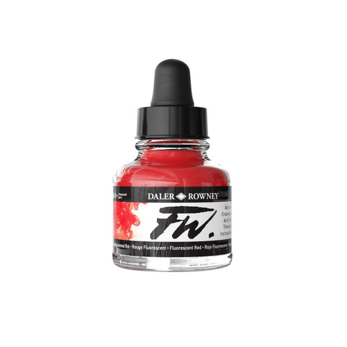  Daler Rowney FW Ink 29.5ml Fluorescent Red 