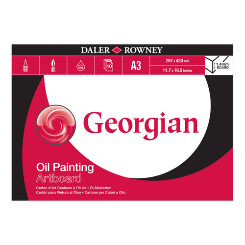  Daler Rowney Georgian Oil Artboard Block A3 