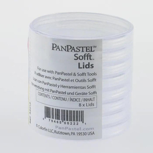  PanPastel Artists Pastel Lids for Pans & Storage Jars Pack of 8 