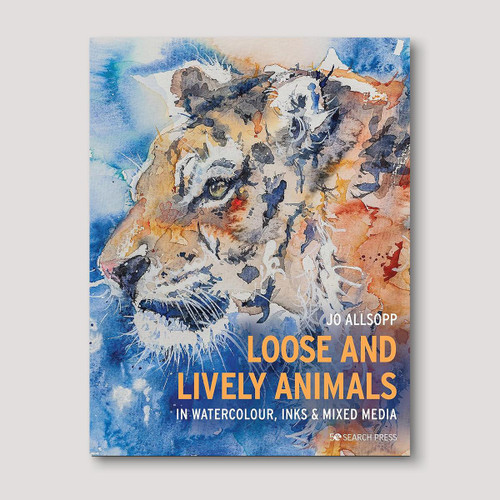 Search Press Loose and Lively Animals in Watercolour, Inks & Mixed Media by Jo Allsopp 