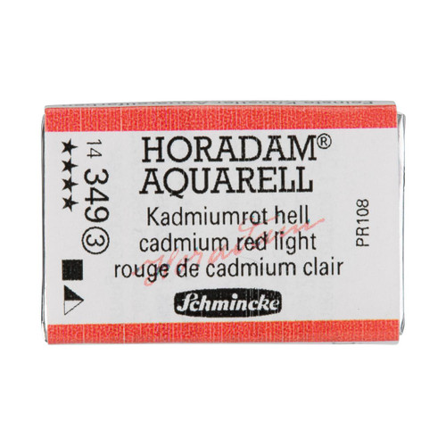  Schmincke Horadam Aquarell Watercolour Full Pan Cadmium Red Light (349) 