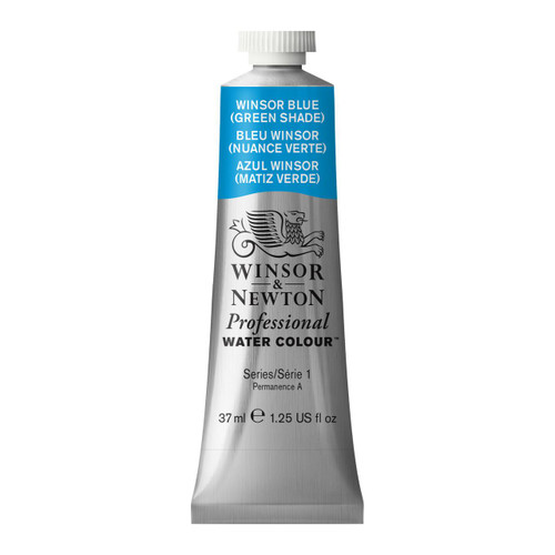  Winsor & Newton Professional Watercolour Tube 37ml Winsor Blue Green Shade 