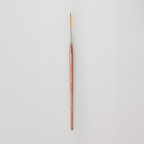 Cass Art Artists' Synthetic Brown Short Handle Brush Rigger Size 3 