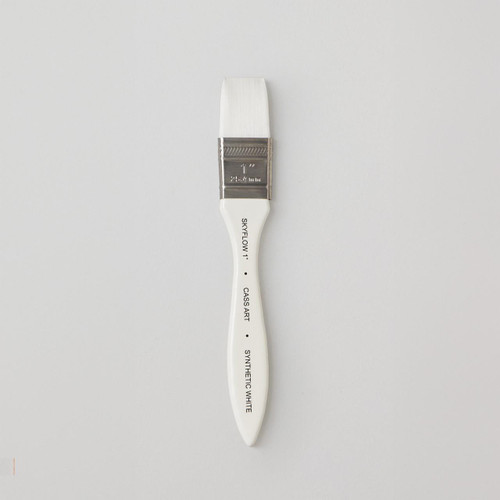  Cass Art Artists' Synthetic White Short Handle Brush Skyflow 1 Inches 