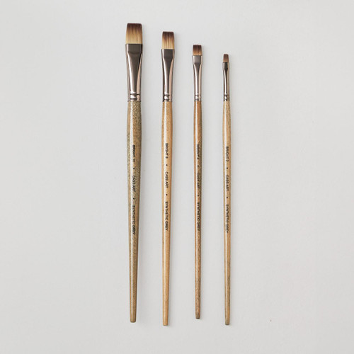  Cass Art Artists' Synthetic Grey Long Handle Brush Bright 