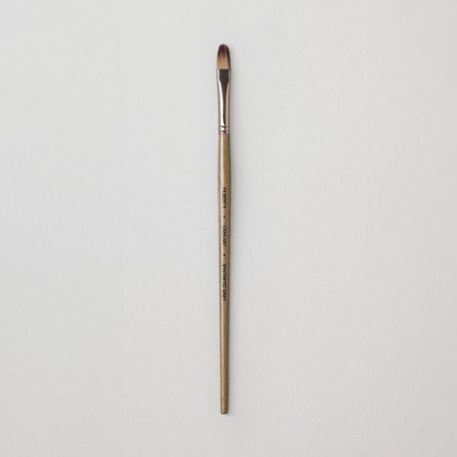  Cass Art Artists' Synthetic Grey Long Handle Brush Filbert Size 6 