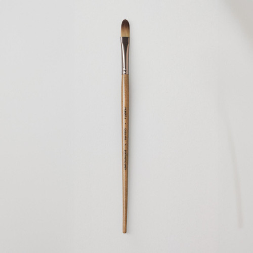  Cass Art Artists' Synthetic Grey Long Handle Brush Filbert Size 8 