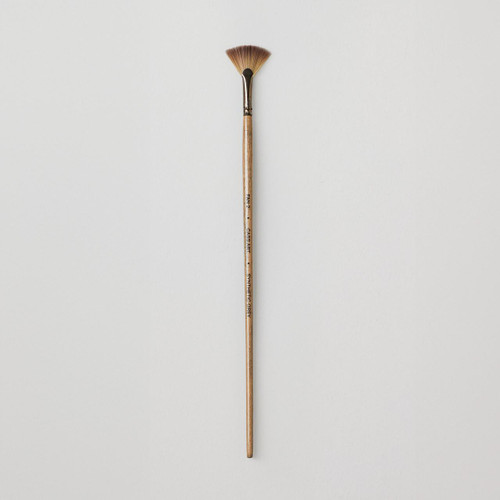  Cass Art Artists' Synthetic Grey Long Handle Brush Fan Size 2 