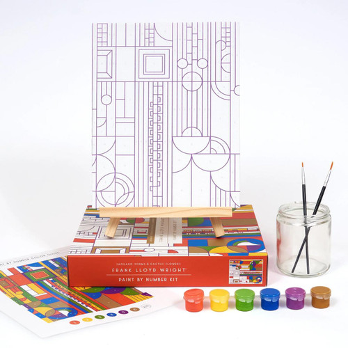  Galison Mudpuppy Frank Lloyd Wright Saguaro Cactus and Forms Paint By Numbers 