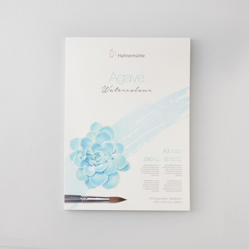  Hahnemuhle Agave Fibre Watercolour Block Cold Pressed (NOT) 290gsm 12 Sheets A3 