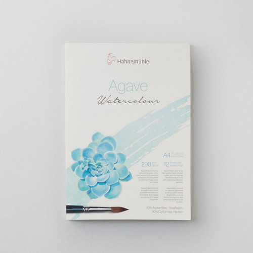  Hahnemuhle Agave Fibre Watercolour Block Cold Pressed (NOT) 290gsm 12 Sheets A4 