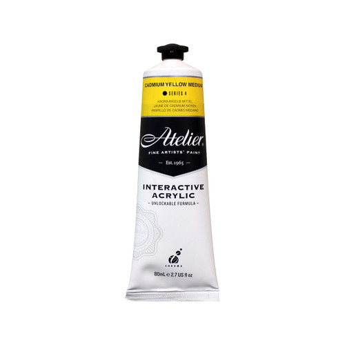  Atelier Interactive Acrylic 80ml Cadmium Yellow Medium 