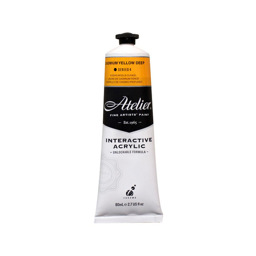  Atelier Interactive Acrylic 80ml Cadmium Yellow Deep 
