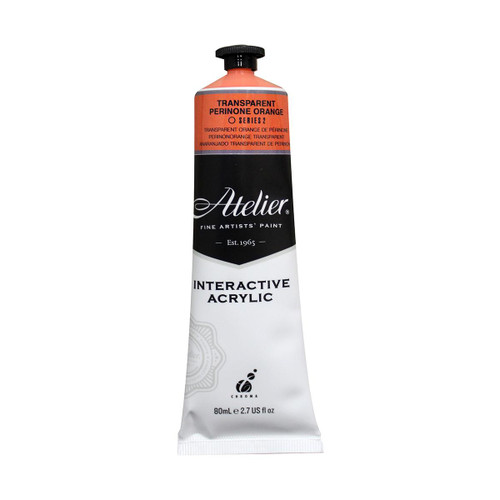  Atelier Interactive Acrylic 80ml Transparent Perinone Orange 