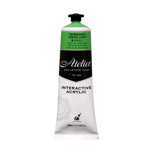  Atelier Interactive Acrylic 80ml Permanent Green Light 