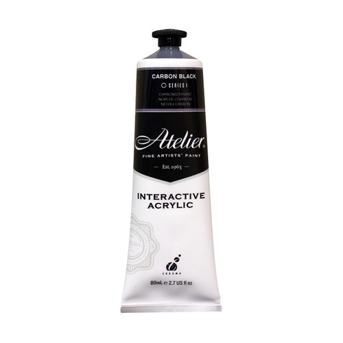  Atelier Interactive Acrylic 80ml Carbon Black 