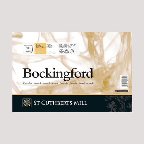  Bockingford Watercolour Paper Glued Pad 300gsm ROUGH 10 x 7 Inches 