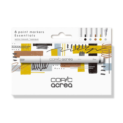  Copic Acrea Paint Markers Essential Colours Set of 6 