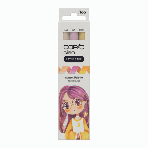  Copic Ciao Layer & Mix Markers Sunset Palette Set of 3 
