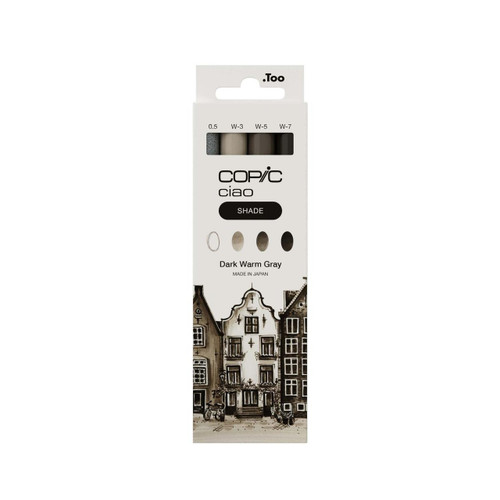  Copic Ciao Shade Markers Dark Warm Grey Set of 4 