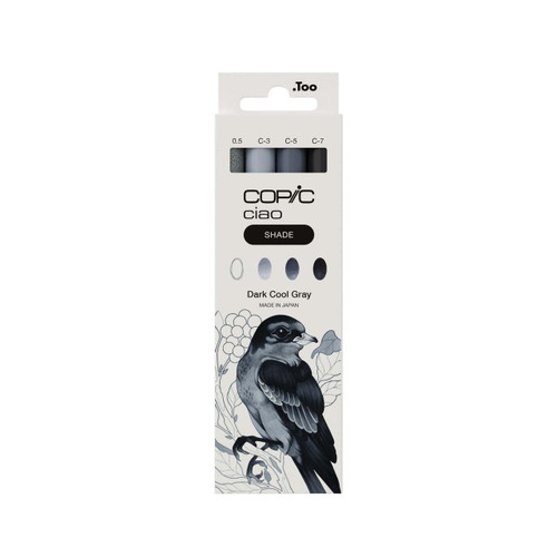  Copic Ciao Shade Markers Dark Cool Grey Set of 4 