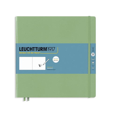  Leuchtturm1917 Sketchbook Square 112 Pages 22.5cm x 22.5xm Sage 