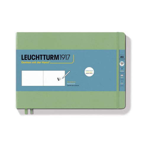  Leuchtturm1917 Sketchbook Medium Landscape A5 Sage 