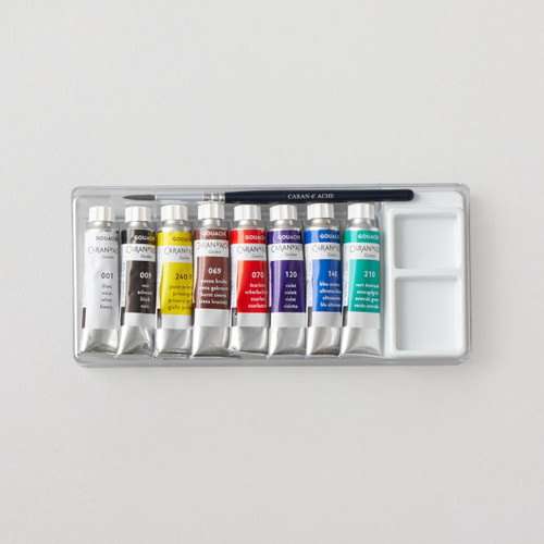  Caran D'ache Gouache Studio Set 10ml Assorted Colours Set of 8 