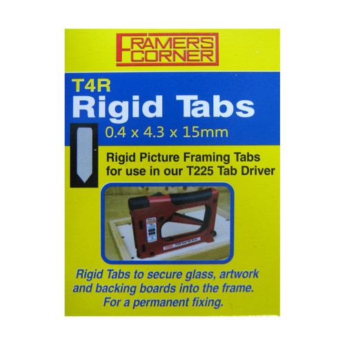  Charnwood Rigid Tabs for Picture Frame Assembly Tab Gun Pack of 2500 