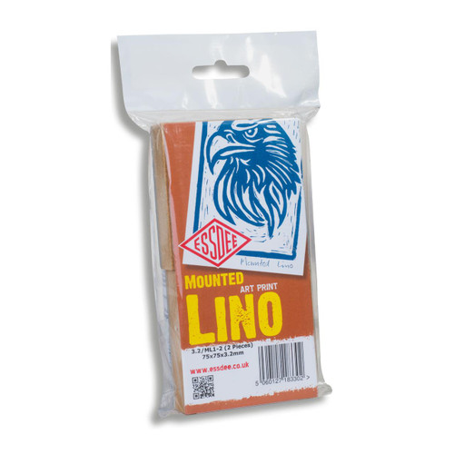 ESSDEE Essdee 3.2/ML1 Mounted Lino Printing Blocks Pack of 2 
