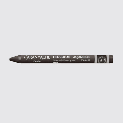  Caran D'ache Neocolor II Aquarelle Wax Pastel 207 Sepia 
