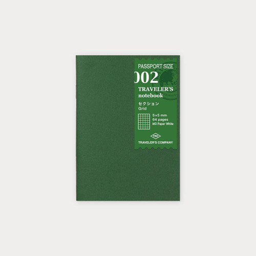 Traveler's Company Traveler's Notebook Refill Passport Size Grid 002 