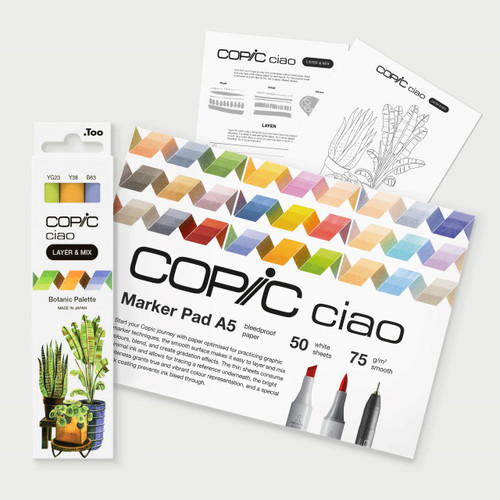  Copic Ciao Layer & Mix 2D Starter Botanic Palette Set of 3 