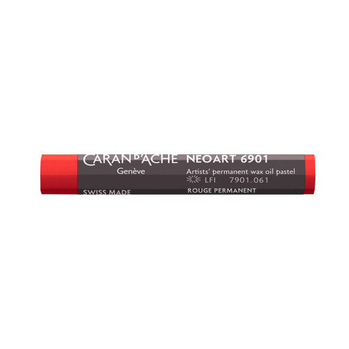  Caran D'ache Neoart 6901 Permanent Wax Oil Pastel Permanent Red (061) 
