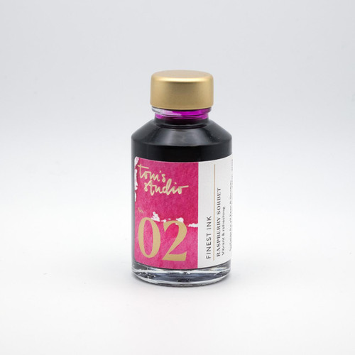  Tom's Studio Fountain Pen Ink 50ml 02 Raspberry Sorbet 