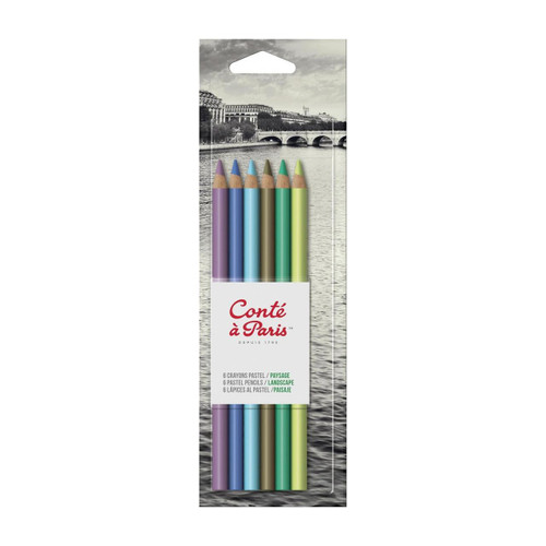  Conte a Paris Pastel Pencil Assorted Landscape Colours Set of 6 