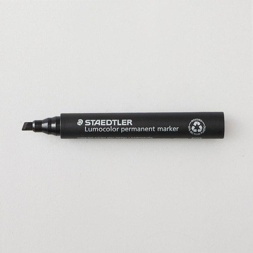 Staedtler Lumocolor Permanent Chisel Tip Marker Black 
