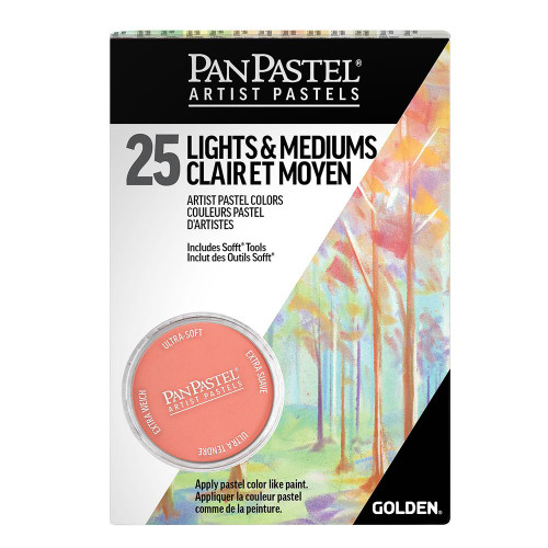  PanPastel Artists' Pastel Light and Medium Set of 25 