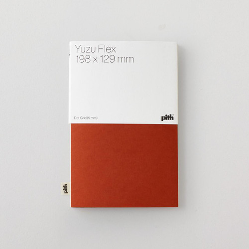  Pith Yuzu Flex Dot Grid Notebook 130gsm 156 Pages 198 x 129mm Terracotta 