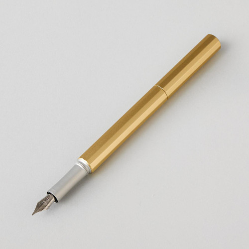  Andhand Aspect Fountain Pen Medium Nib Gold Lustre 