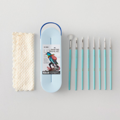  HIMI Brushes in Blue Case Set of 8 