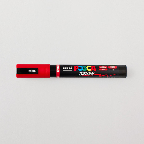  Posca Brush Marker PC-5BR 1.0-4.0 mm Red 