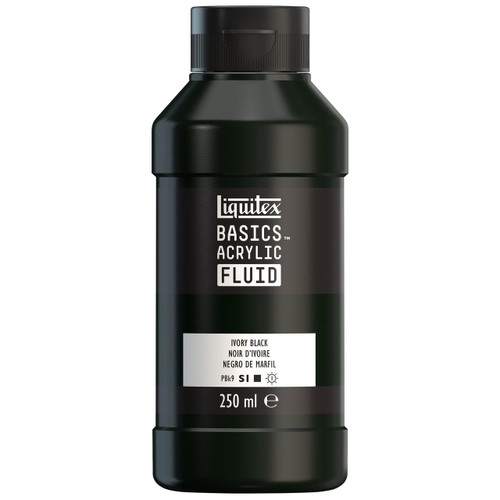  Liquitex Basics Fluid Acrylic 250ml Ivory Black 
